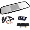 4.3" HD TFT LCD Rearview Mirror Monitor +Car Reverse Night vision wireles Camera