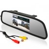 4.3" Car Rearview Mirror LCD Display Monitor+170° Wide Angle Reverse Parking Camera