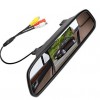 4.3" Car Rearview Mirror LCD Display Monitor+170° Wide Angle Reverse Parking Camera